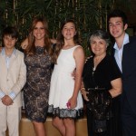 Maria Celeste Arraras y su familia