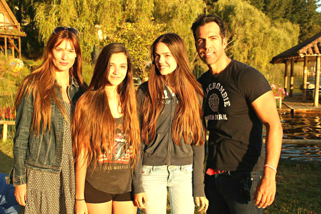 Felipe Viel y su familia